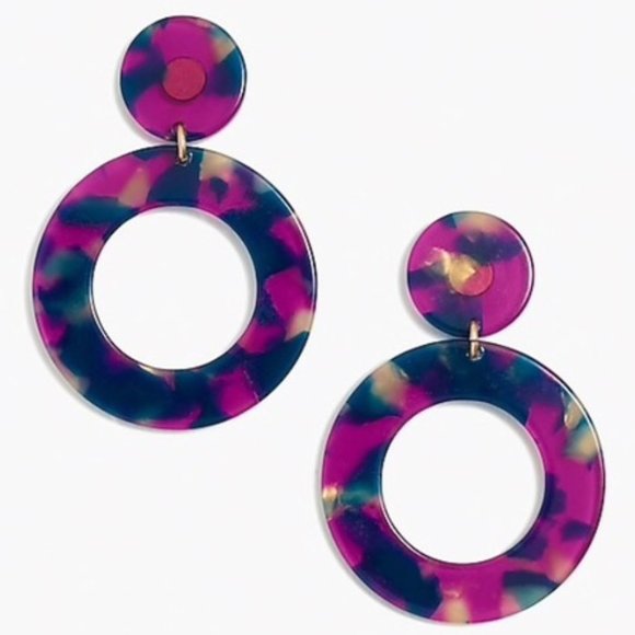 J. Crew Jewelry - 🎀HP🎀 J. Crew Circle and Hoop Dangle Earrings